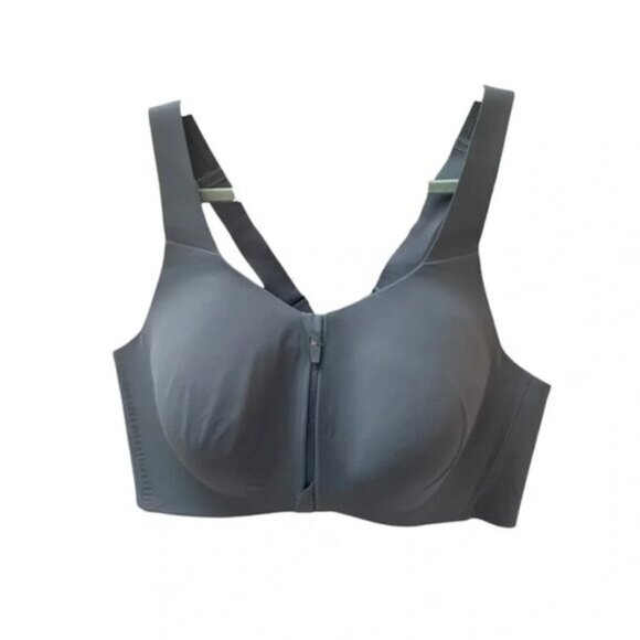 Knix Catalyst Grey Front Zip Sports Bra 8 - Picture 3 of 9